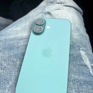 Apple Smartphone in Light Green iPhone 15